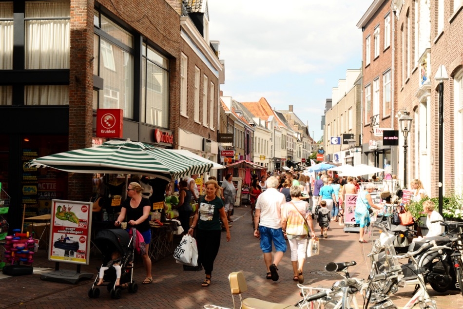 Zomermarkt in de binnenstad van Harderwijk