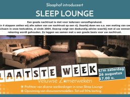 Laatste week van de Veluwse Zomerweken bij Sleeplounge by Slaaphof in Harderwijk
