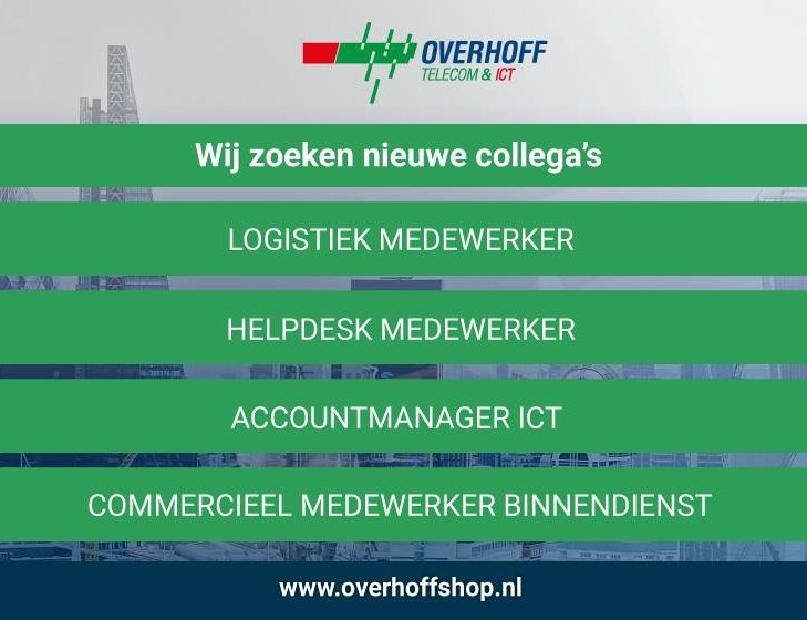 Overhoff opzoek naar nieuwe collega's! 