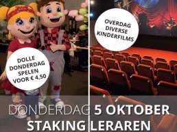 Dolle donderdag tijdens de leraren staking