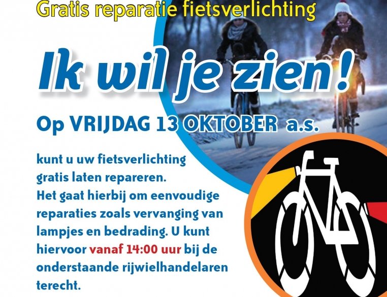 Gratis uw fietsverlichting maken