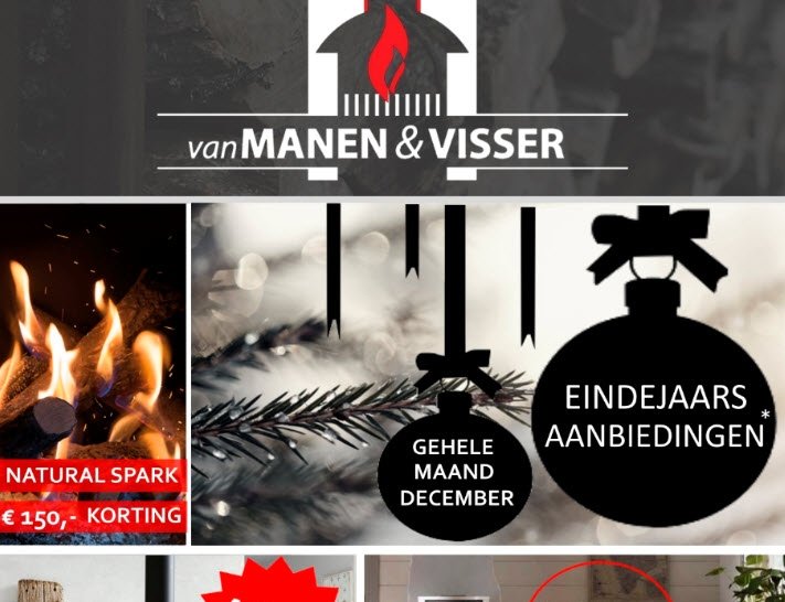 Eindejaarsaanbiedingen bij van Manen en Visser