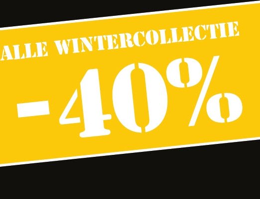 Alle wintercollectie -40% bij Germano Menswear. 