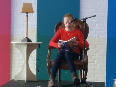 Alicia Wolbers is de beste voorlezer van de Noordwest Veluwe