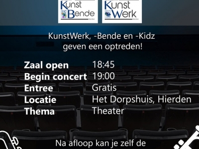 Gratis concert jeugdorkesten KNA Hierden