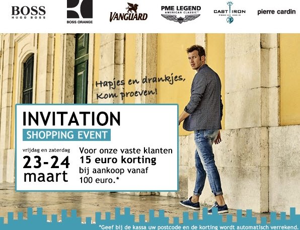 Shopping Event bij Germano Menswear