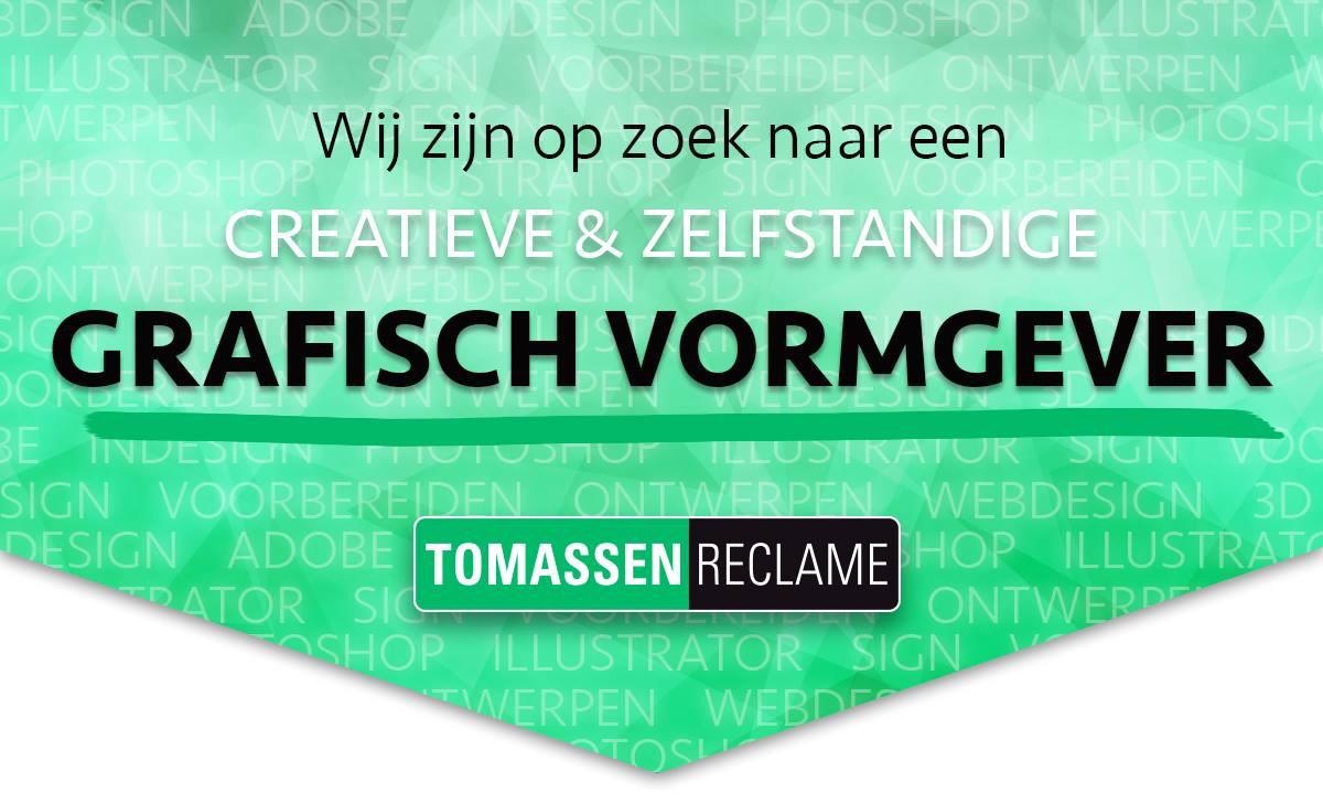 Vacature creatieve en zelfstandige grafisch vormgever