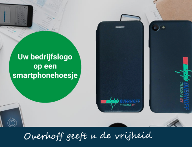 Uw bedrijfslogo op een telefoonhoesje