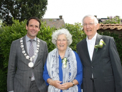 Echtpaar K. van Zalk en H. van Zalk-van de Rozenberg 60 jaar getrouwd
