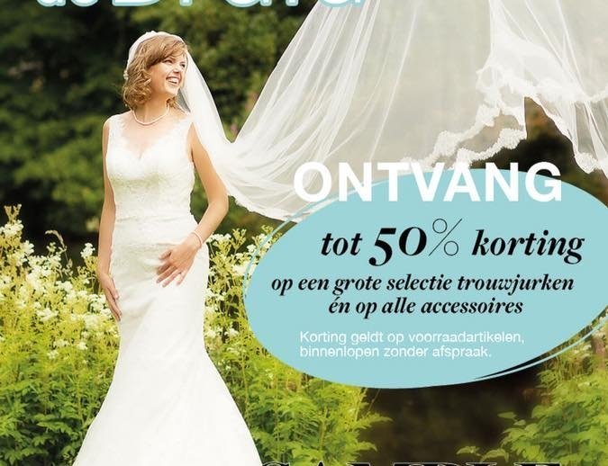Sample sale weekend bij Boetiek de Bruid