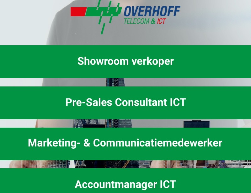 Overhoff Telecom en ICT op zoek naar nieuwe collega's!