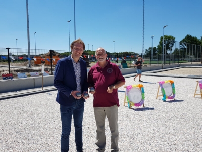 Officiële opening unieke jeu de boules banen in Harderwijk 