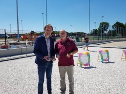 Officiële opening unieke jeu de boules banen in Harderwijk