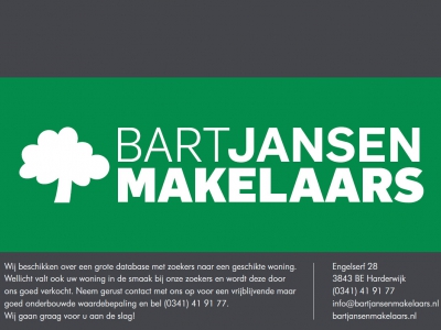 24% Marktaandeel voor Bart Jansen Makelaars in de wijk Drielanden!