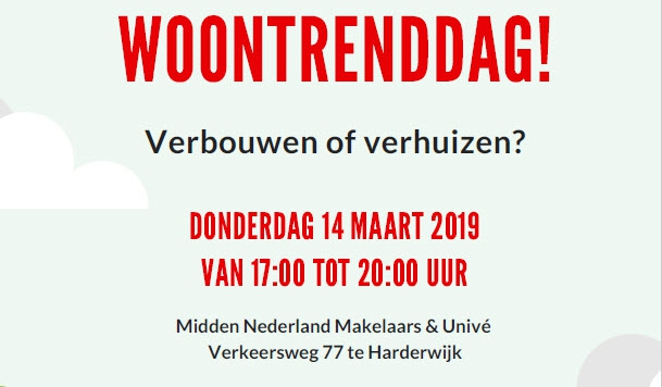 Woontrenddag 14 maart 2019