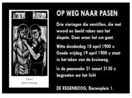 Drie vieringen op weg naar Pasen in de Regenboog