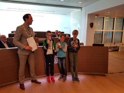 Lucas Prinsen wint Junior Dictee Harderwijk 2019 