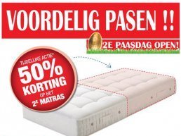 50% Korting op 2e matras