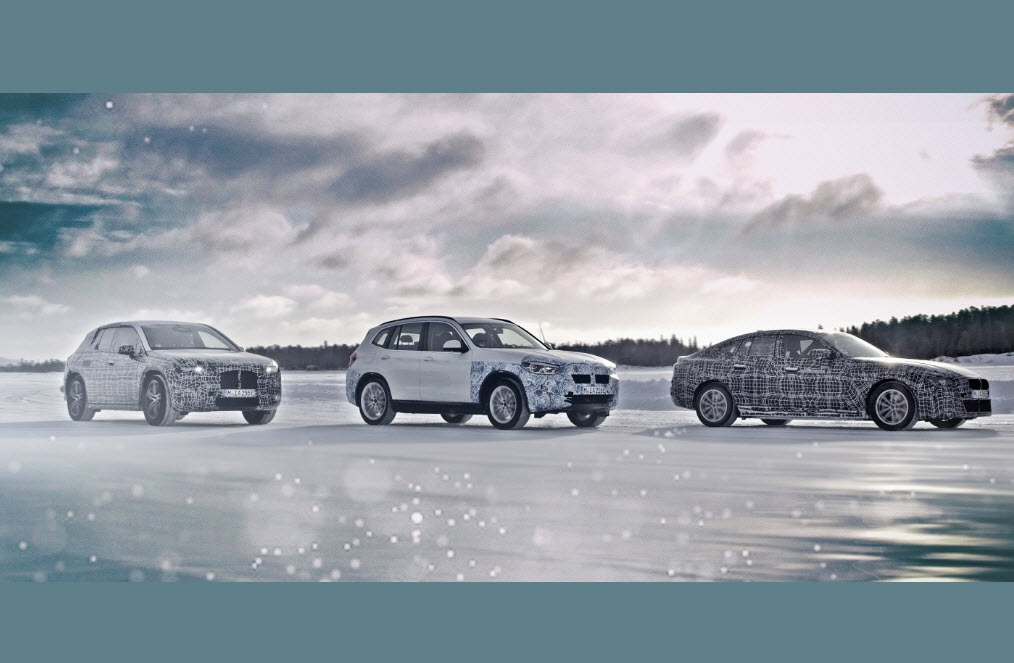 BMW iX3, i4 en iNEXT getest in extreme winterse omstandigheden