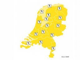 Let op! Code geel vanwege felle buien