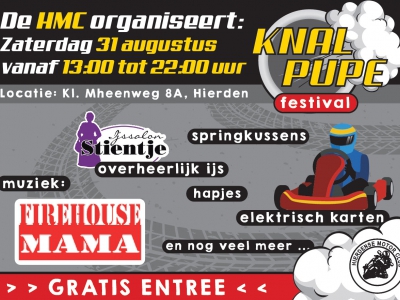 Nieuw festival in Hierden: Knalpupe Festival 