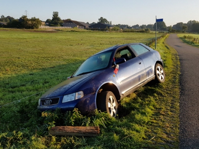 Halfnaakte dronken man gevonden bij gecrashte auto in Hierden