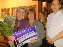 Samenwerking Bistro Vischmarkt 49 en Team 19 voor Samenloop voor Hoop Harderwijk groot succes!