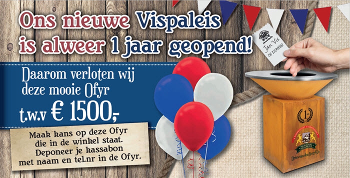 Ons nieuwe Vispaleis is alweer 1 jaar geopend!