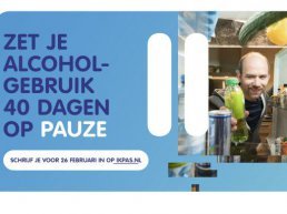 Vanaf 26 februari 40 dagen geen alcohol!