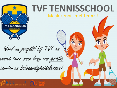 Maak kennis met tennis en met de TVF tennisschool