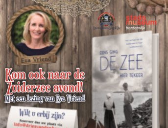 Zuiderzee avond in Harderwijk met schrijfster Eva Vriend