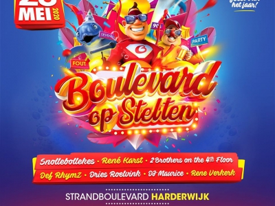 Boulevard op Stelten in Harderwijk verplaatst naar 15 mei 2021!