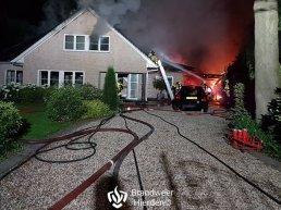 Brand in een woning aan de Biesteweg Hierden