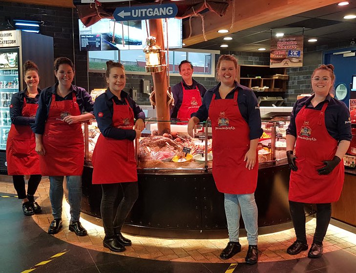 ​Medewerkers Palingrokerij & Vishandel Dries van den Berg in het nieuw door Klaassen Bedrijfskleding