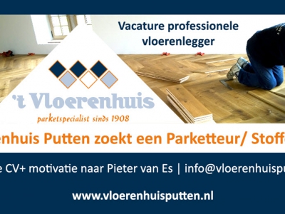 't Vloerenhuis Putten is op zoek naar een parketteur/stoffeerder