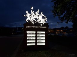 Nieuwe informatiezuil bij Sportpark Parkweg in Harderwijk
