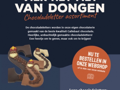 Heb jij ze al in huis, de chocoladeletters van Van Dongen?