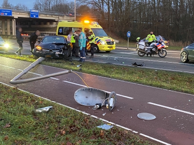 Ongeval tussen twee voertuigen op de Oranjelaan in Harderwijk