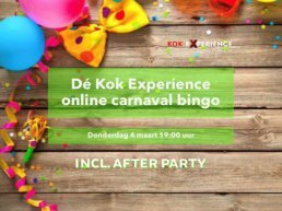 Doe mee met Dé Kok Experience online carnaval bingo
