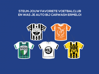 Steun jouw favoriete voetbalclub in Harderwijk en Ermelo en kies Carwash Special!
