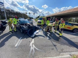 Ongeval kruising Newtonweg met de Knardijk in Harderwijk