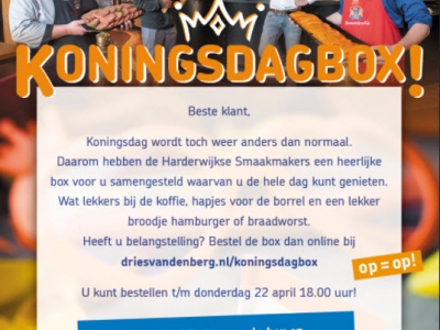 Koningsdag Box van de Harderwijkse Smaakmakers is nu online!