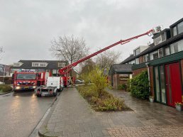 Schoorsteenbrand op de Schippersmeen in Harderwijk