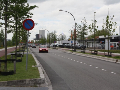 Flitspaal aan de Lorentzstraat in Harderwijk