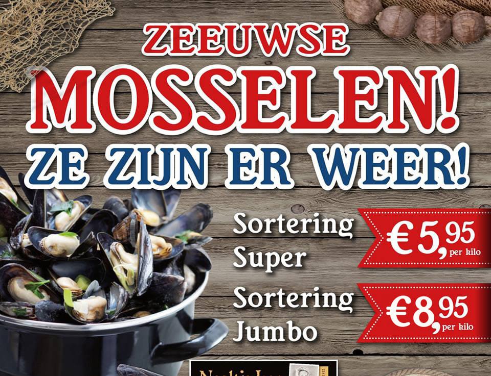 Ze zijn er weer Zeeuwse Mosselen