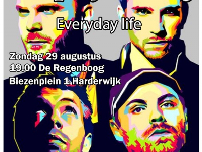 Coldplay viering 29 augustus 2021 om 19.00 uur in de Regenboog Harderwijk