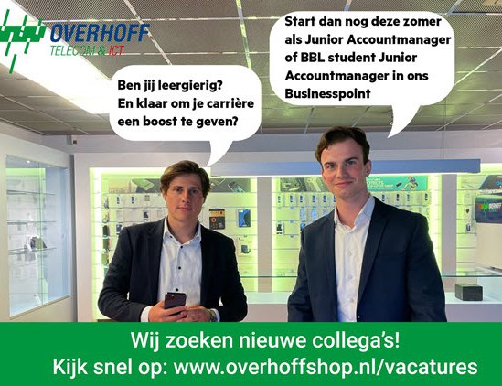 Werken bij Overhoff Telecom & ICT Harderwijk