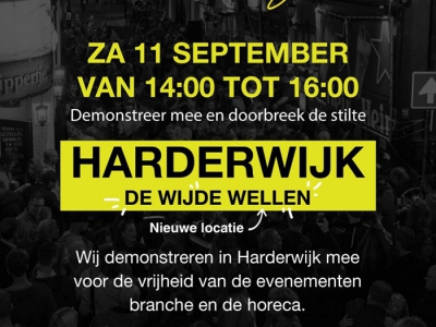 Demonstratie ‘Unmute us’ zaterdagmiddag op de Harderwijkse Wijde Wellen