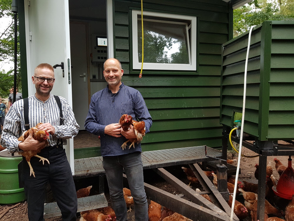Burendag bij nieuwe kipcaravan Hierdense Kakelhoeve