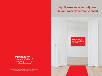 Op 18 oktober zet MultiCopy Harderwijk de deuren wagenwijd voor je open!